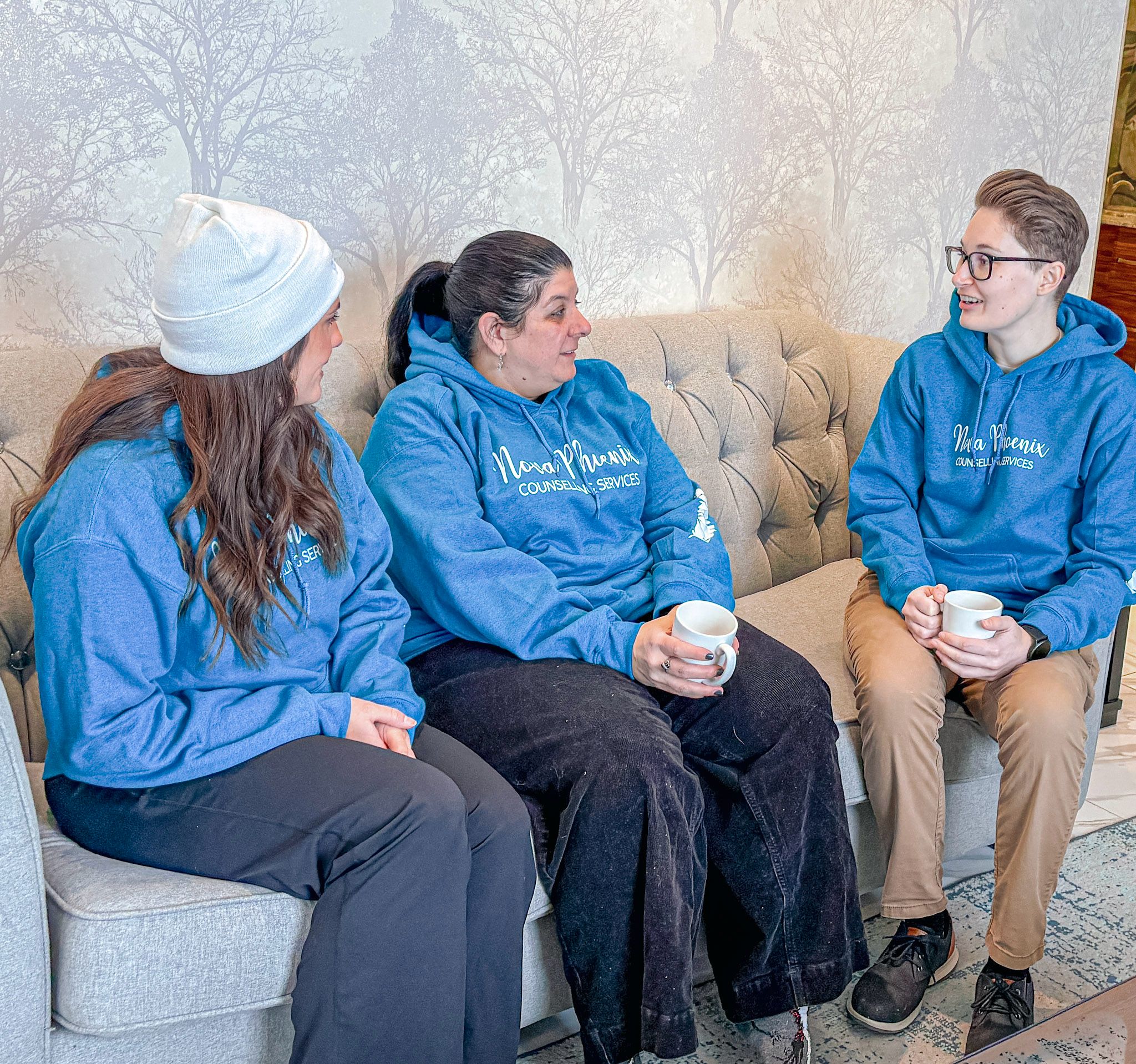 A therapist providing relationship therapy to a couple.